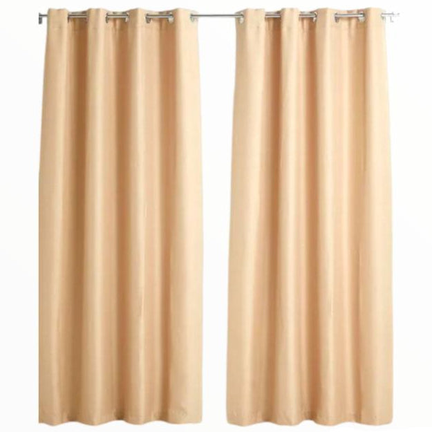 MSR Curtain Fabrics Poly Silk Plain Dyed Collection 280 cm (7804338372697) (7804414230617)