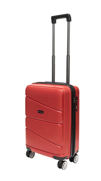 Gino De Vinci Luggage 50 CM Gino De Vinci Swirl Cabin Size Roller Case Red (7160858837081)