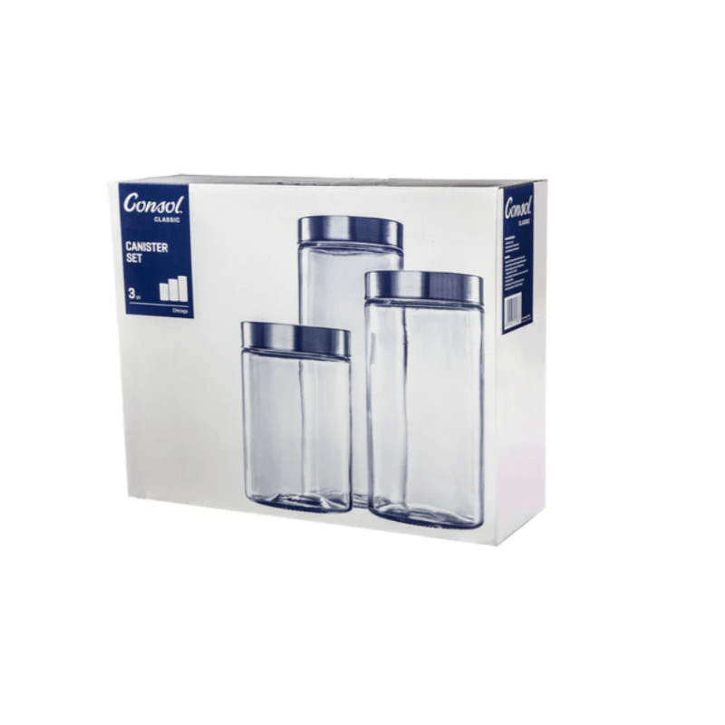 Consol Consol Chicago Canister Set 3 Piece (7098668646489)