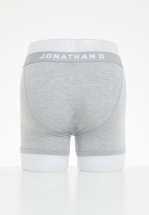 Jonathan D Underwear Jonathan D 2 Pack Trunks with elasticated waistband - Grey &Navy (7152162799705)