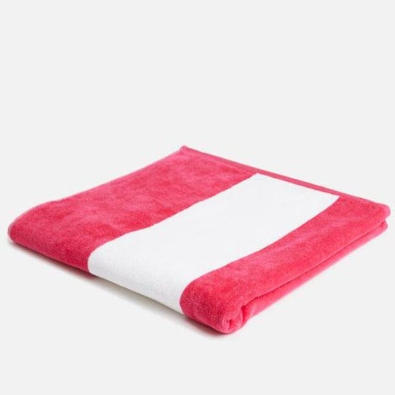 Linen House TOWEL Linen House  Beach Towel Ruby Cabana 80X160 (4779586355289)