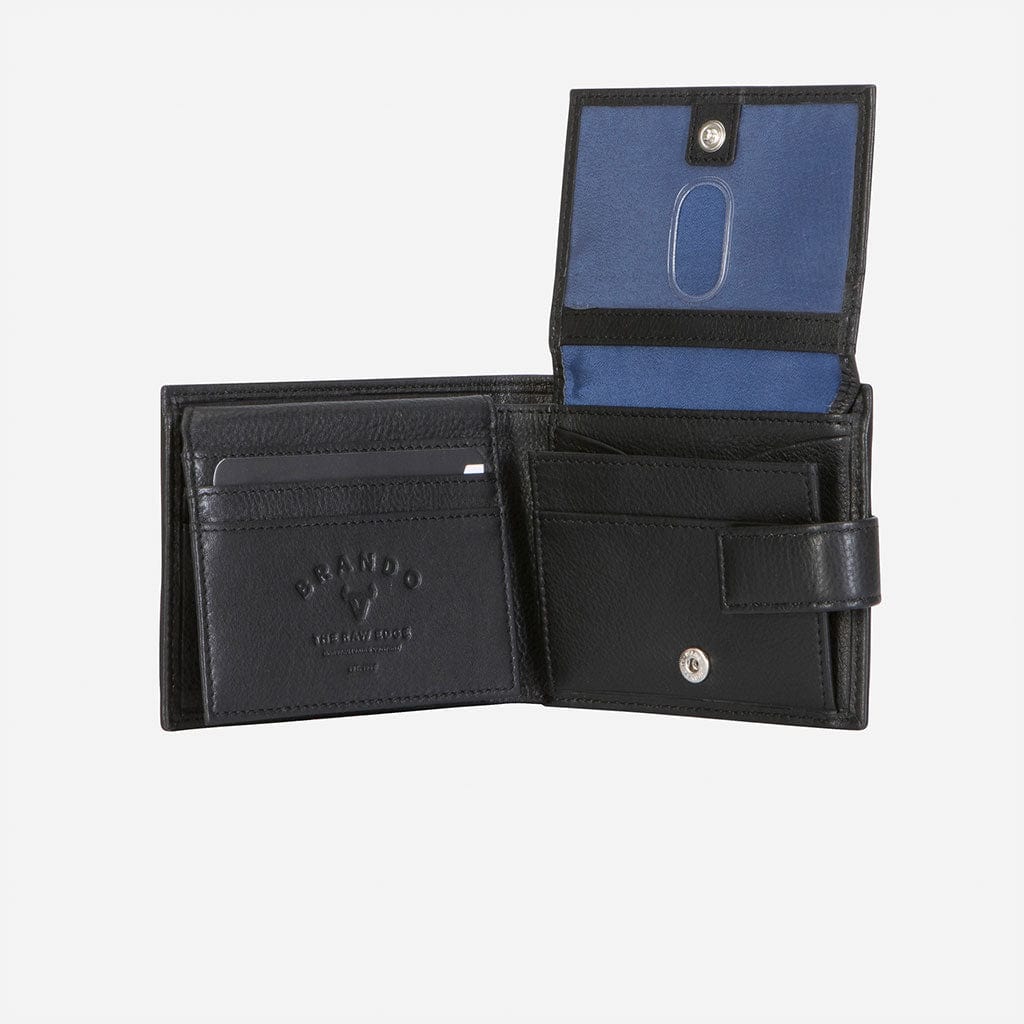Brando Wallets Brando Essential Leather Executive Wallet Black (7226759741529)