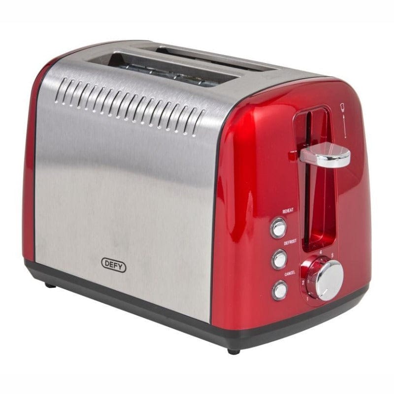 Defy TOASTER Defy Metallic Red 2 Slice Toaster TA828R (6917008687193)