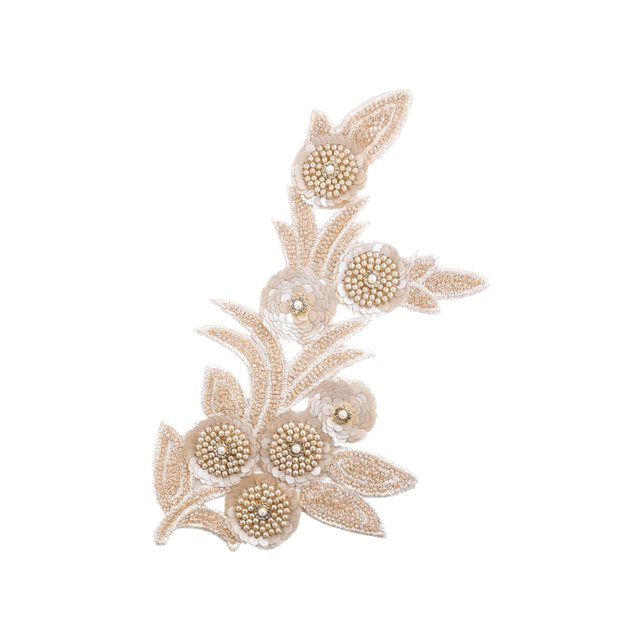 PATCHES Habby Beige Beatrice Embroided Motif