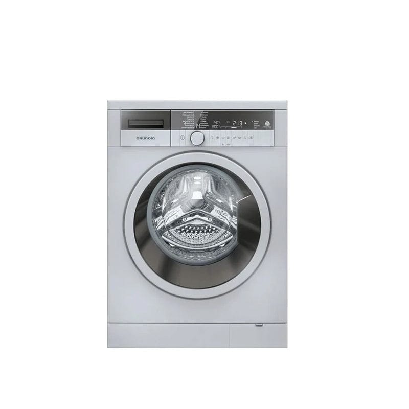 Grundig WASHING MACHINE Grundig 8Kg Silver Front Loader washing Machine GWN48430SC (6566525599833)