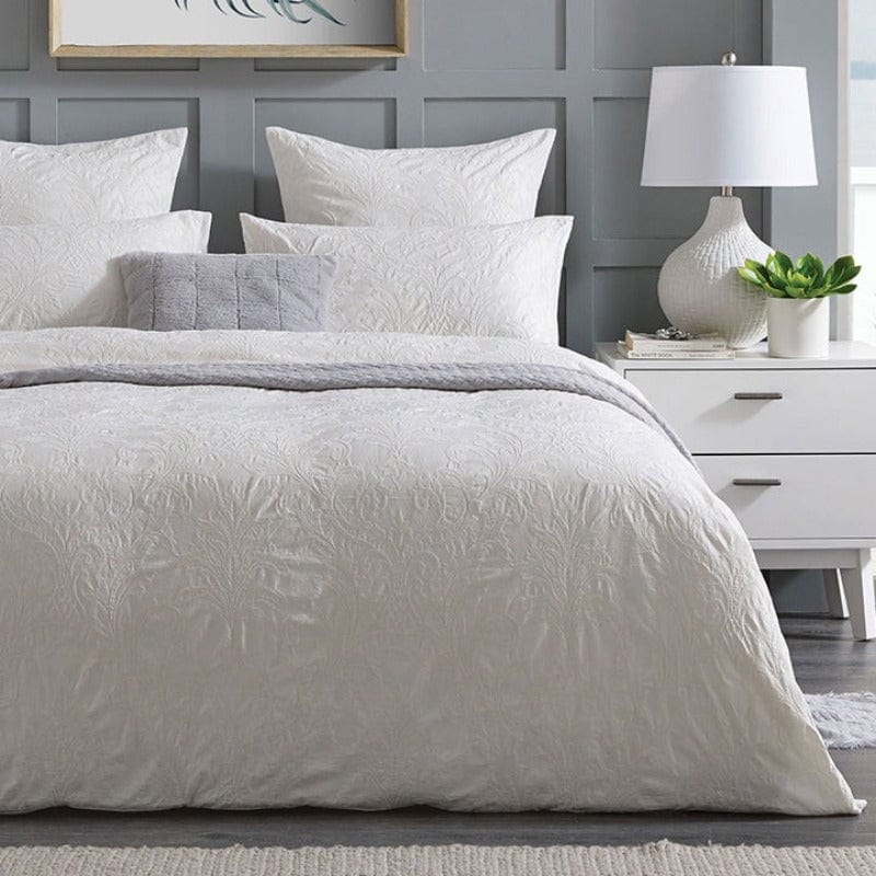 Linen House Duvet Cover Linen House Henrietta White Duvet Cover Set (2143985041497)