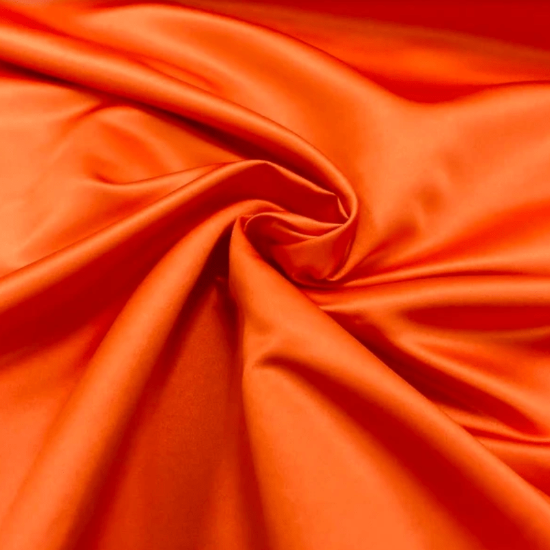 SATIN Dress Fabrics Orange Duchess Satin Fabric 150cm (4354051440729)