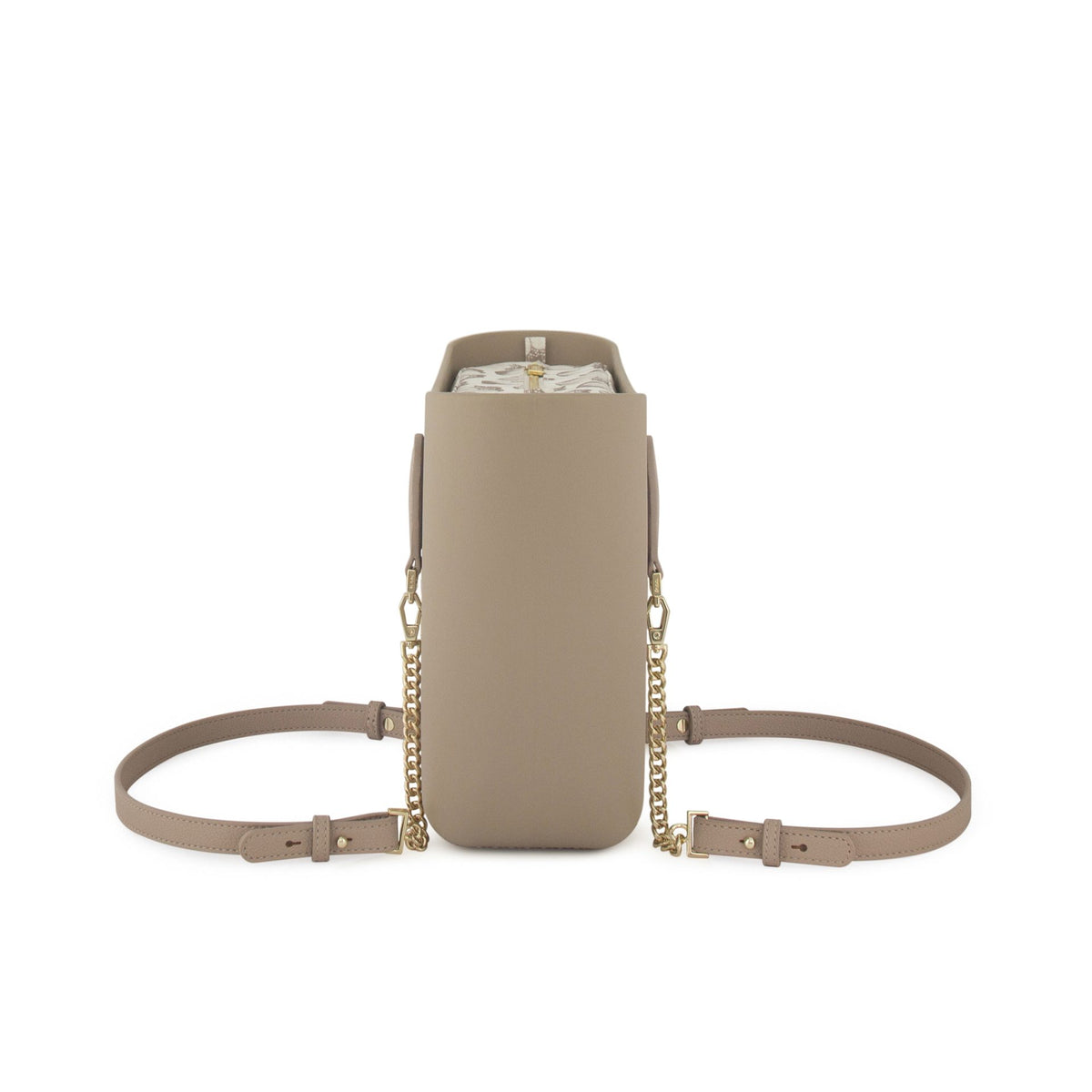 Fenn Original Everyday Petite Tote Bag With Gold Chain Handle-Stone 9492
