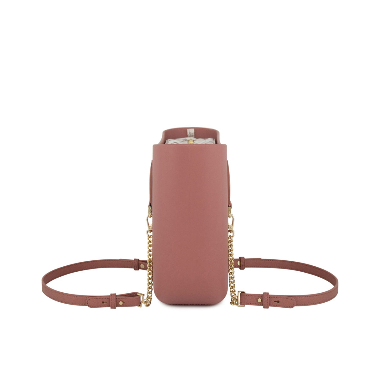 Fenn Original Everyday Petite Tote Bag With Gold Chain Handle-Pink 9497.