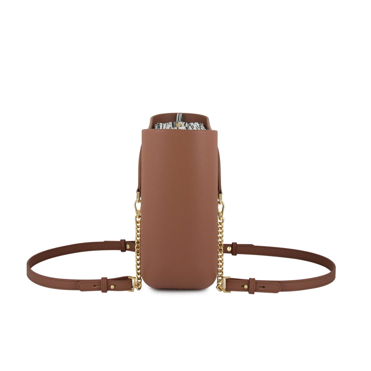 Fenn Original Everyday Petite Tote Bag With Gold Chain-Tan 9502.