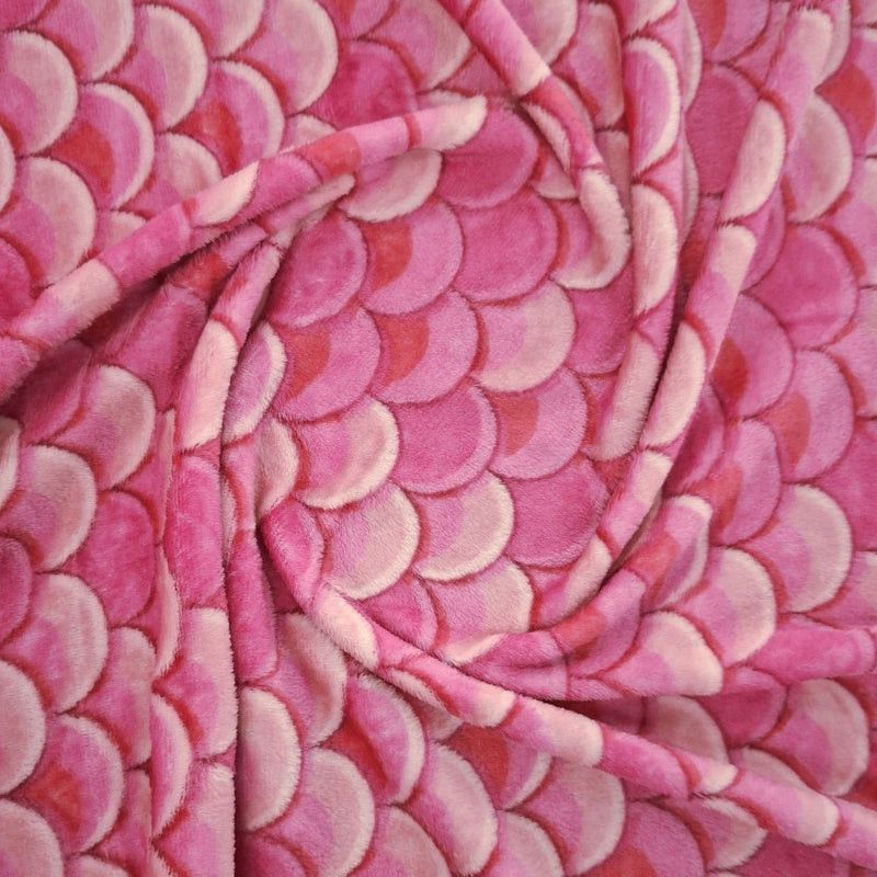 Printed Mongolian Fleece Fabric 150cm Floral.