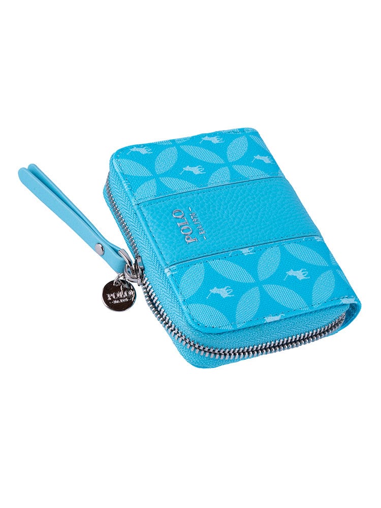 Polo Aqua Polo Ladies Mini Zip Purse Aqua (7400847278169)