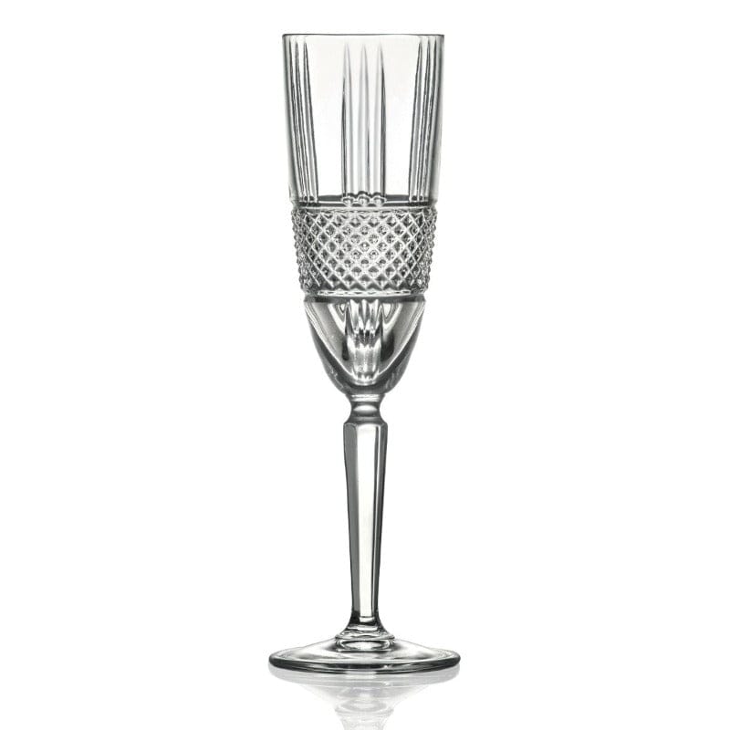 RCR CRYSTAL GLASS RCR Brillante Flute Glass Set of 6 (4724498759769)