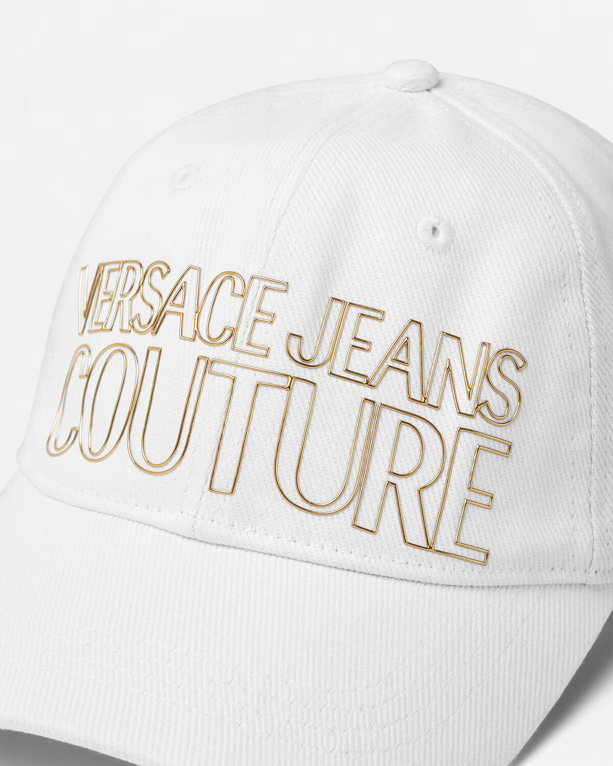 Versace Logo Baseball Cap White