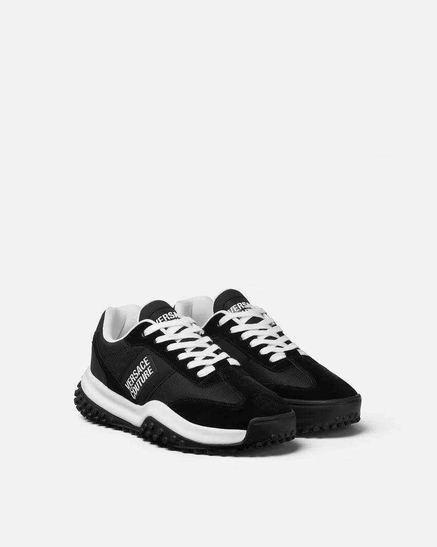Versace Jeans Couture Black Logo Hyber Sneakers