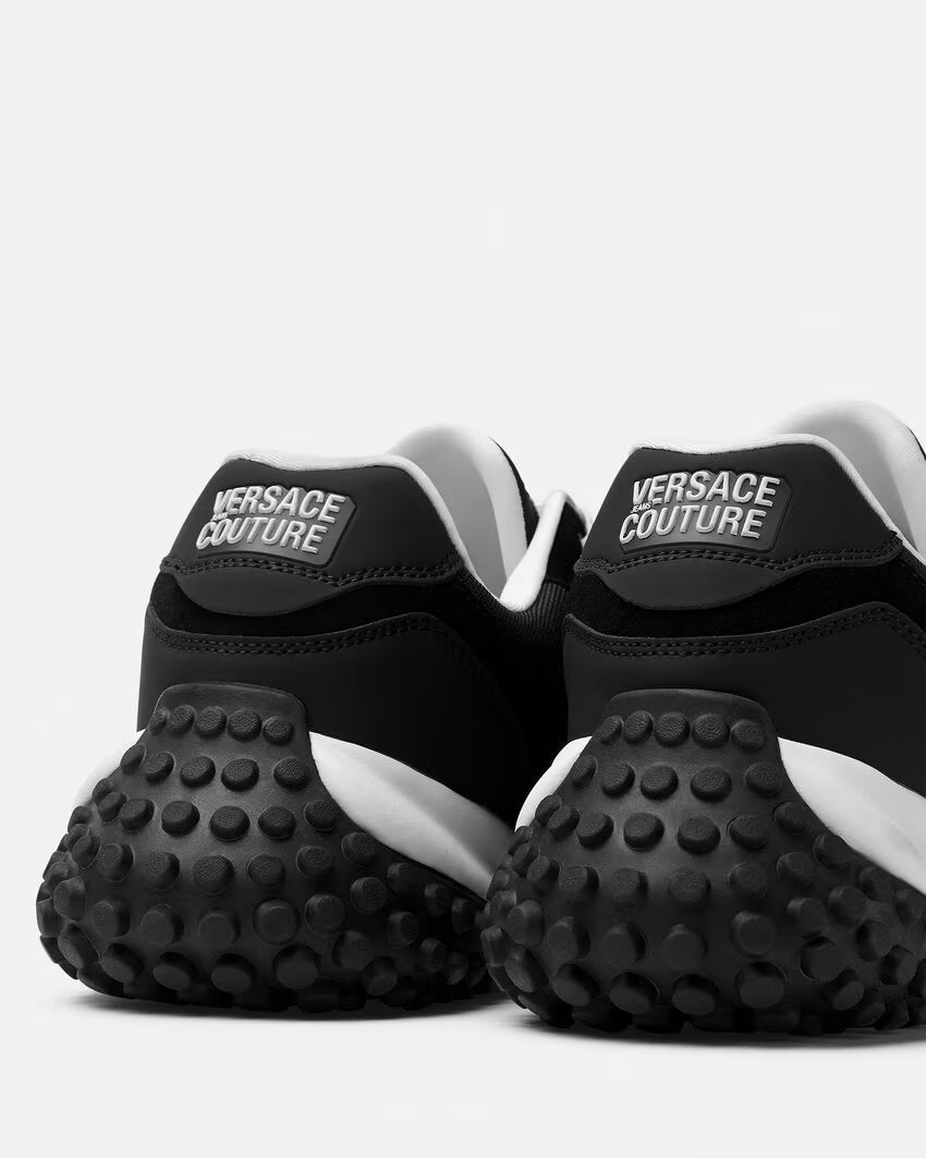 Versace Jeans Couture Black Logo Hyber Sneakers