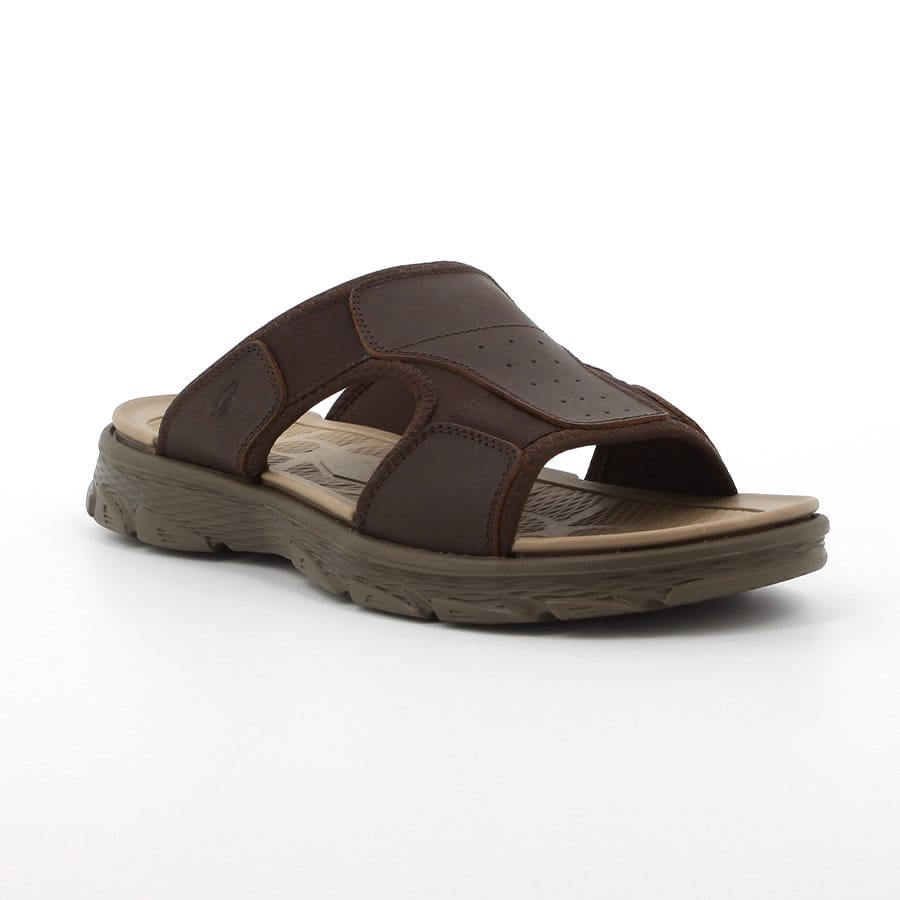 Hush Puppies Charlie II Leather Sandals Brown (8036746788953)