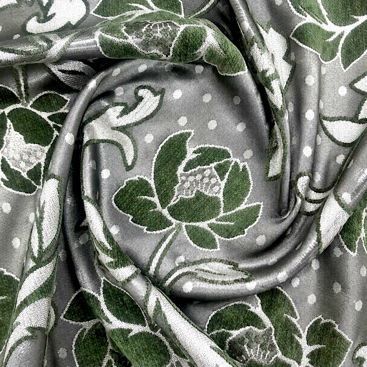 Fabric Upholstery Lorina silver 140 cm.