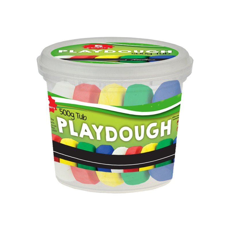 Pritt Treeline Play Dough Tub 5 Colours 500g (7409325637721)