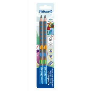 Pelikan Learning To Write Pencil Combino 2/B 2 Piece Blister Blue 811187