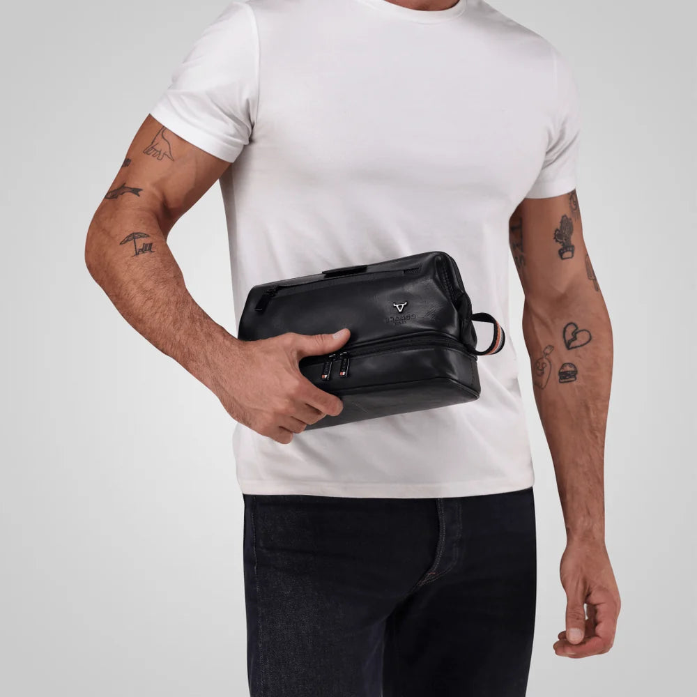 Brando James Toiletry Bag-Black 9291JAMBLK