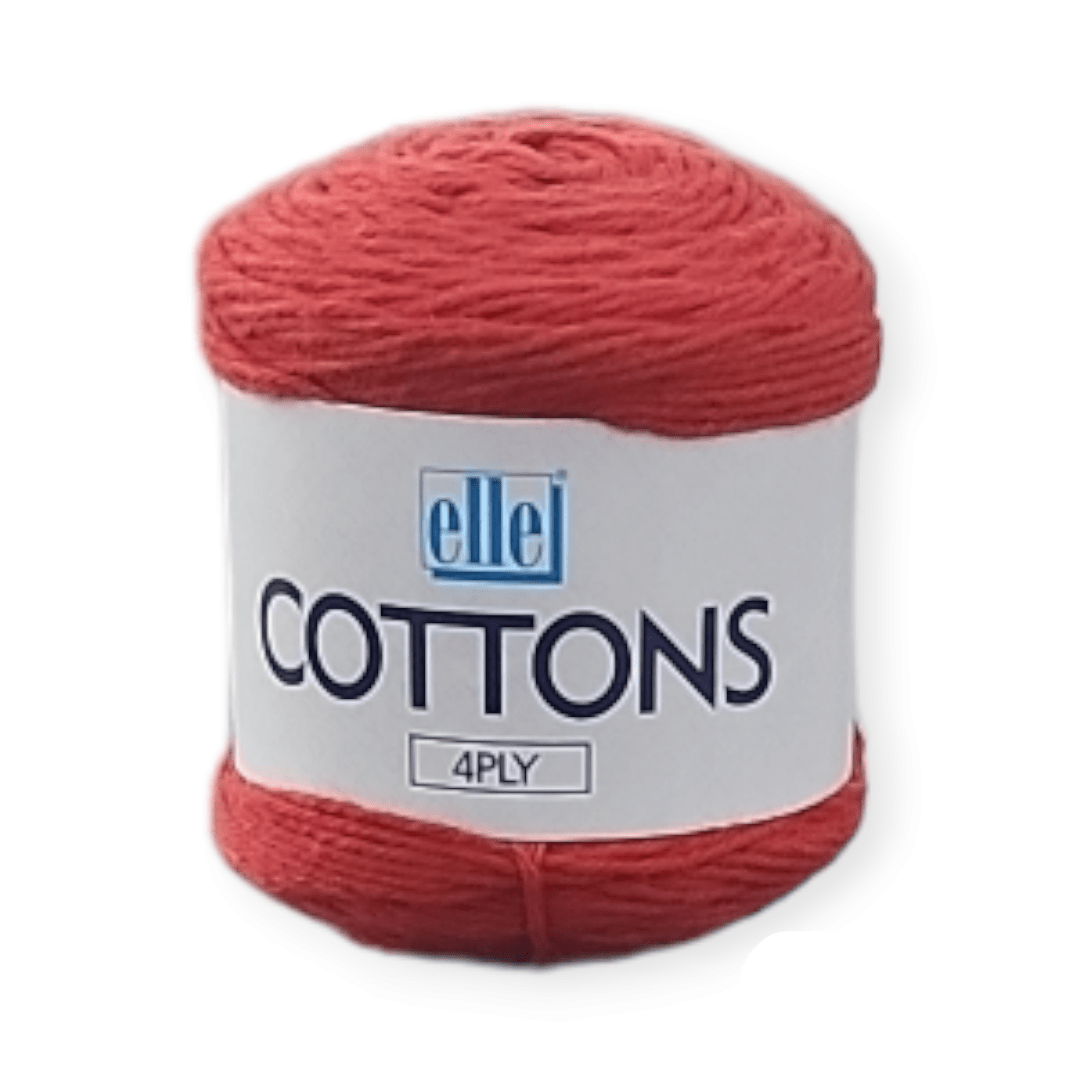 ELLE Habby Elle Cotton 4 Ply Tomato 136 50G (7297737654361)