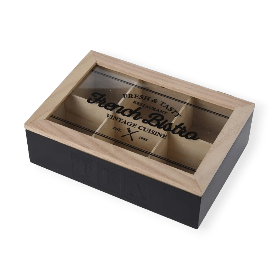 Homeware MUG Fresh & Tasty Wooden Tea Box 240X168X70MM HZ1911120 (6571466489945)