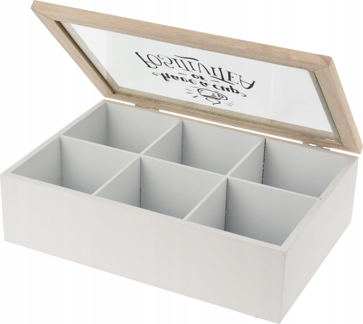 Excellent Houseware Tea Box Excellent Houseware Tea Box With Compartments Black (7296730923097)