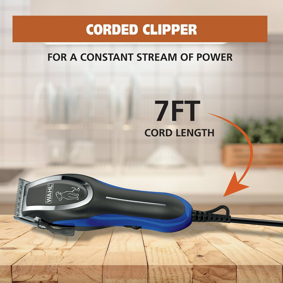 Wahl Pet-Pro Plus Corded Pet Hair Clipper Kit 8-Piece 3026759.