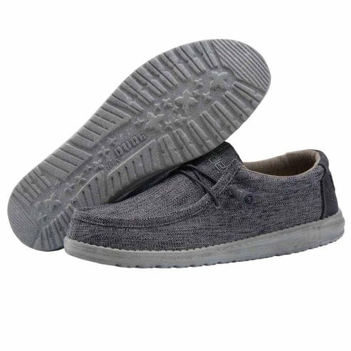 Hey Dude Casual Shoes Hey Dude Wally Woven Carbone (7256421466201)