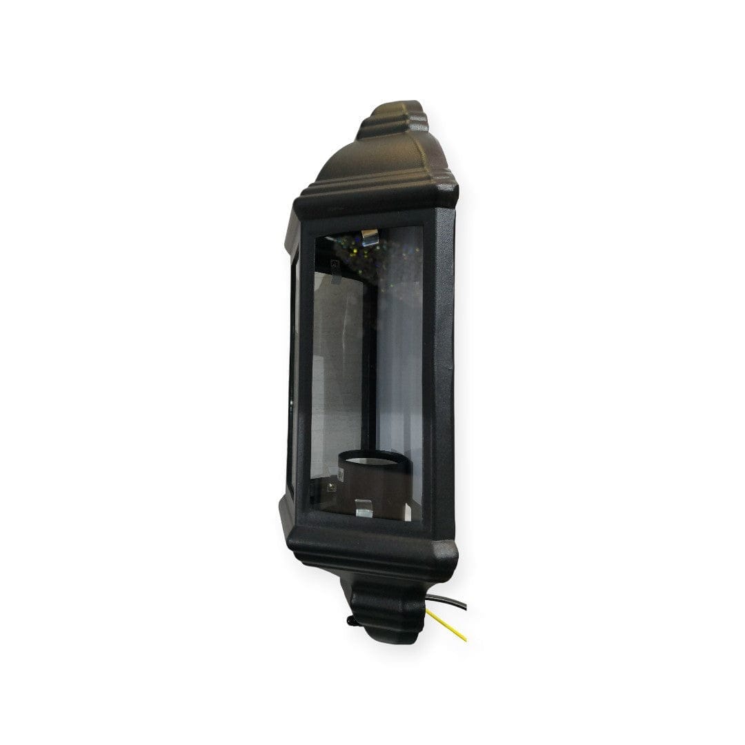 starlite LANTERN Starlit 3 Panel Half Aluminum Lantern/ Outdoor Light/ Garden Light.