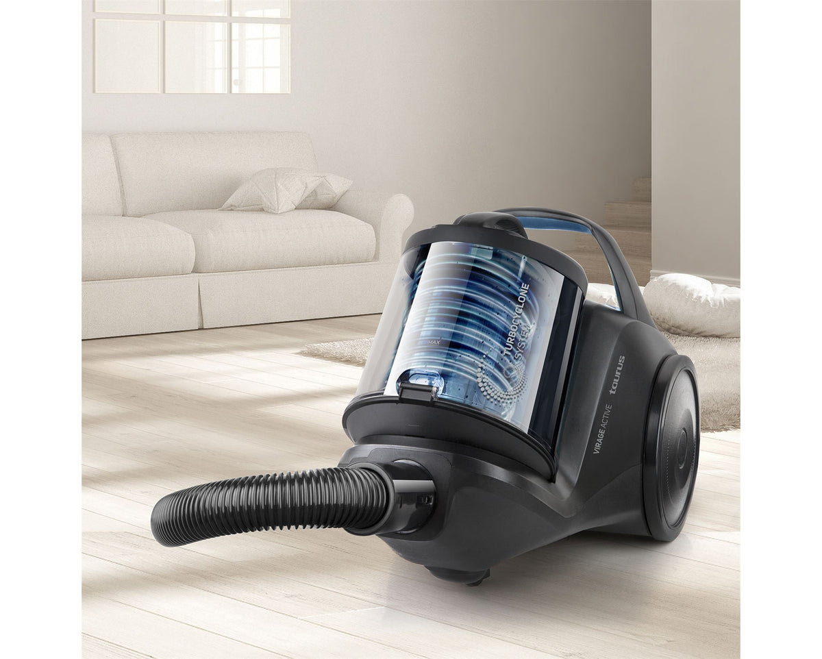 Taurus Vacuum Cleaner Bagless Plastic Blue 2L 800W Virage Active 948992