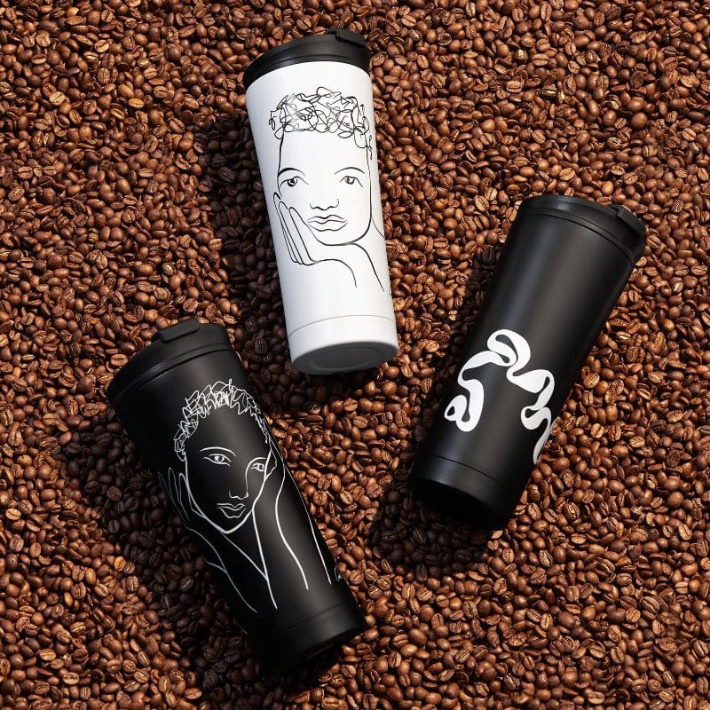 Carrol Boyes Travel Mug Carrol Boyes Travel Mug - Quicksilver 18TMG-QS-BL-W (6902946201689)