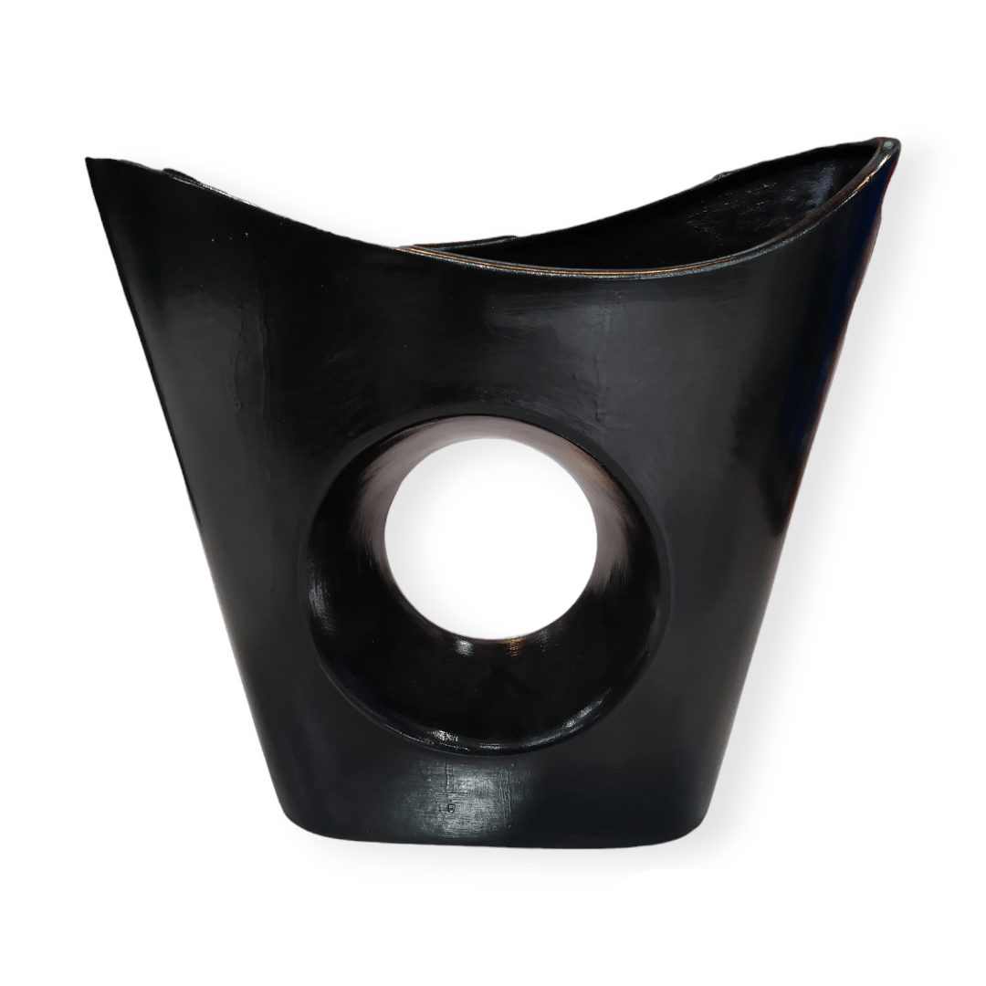 MHC World vase AC 1 hole Boat-base Black Gloss (7452844458073)