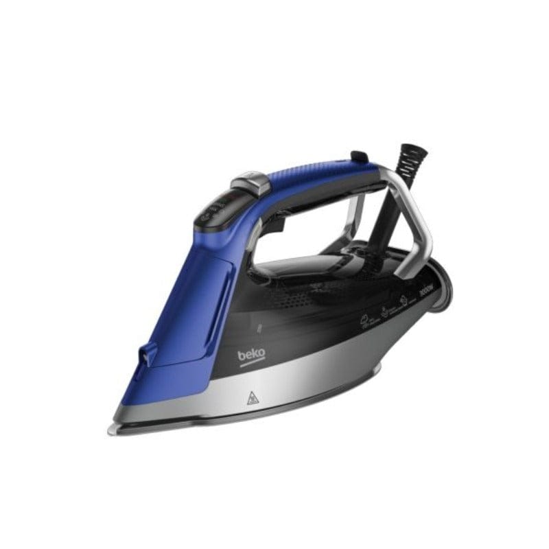 Beko IRON Beko Steam Iron 3000W SoftGlide Ceramic Soleplate Blue SPA9130B (6650959331417)