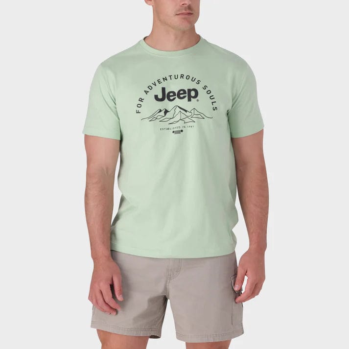 Jeep T Shirt Jeep Men's Fashion Graphic Tee Green (7803575861337)