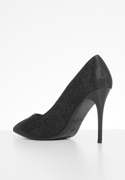 Sissy Boy Heel Ladies Bling Court Black (7289982058585)