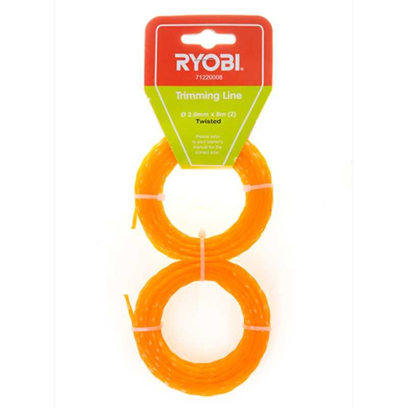 ryobi Hardware Accessories Ryobi Trimming Line 2,0mm X 8m Twin Pack (4650362830937)