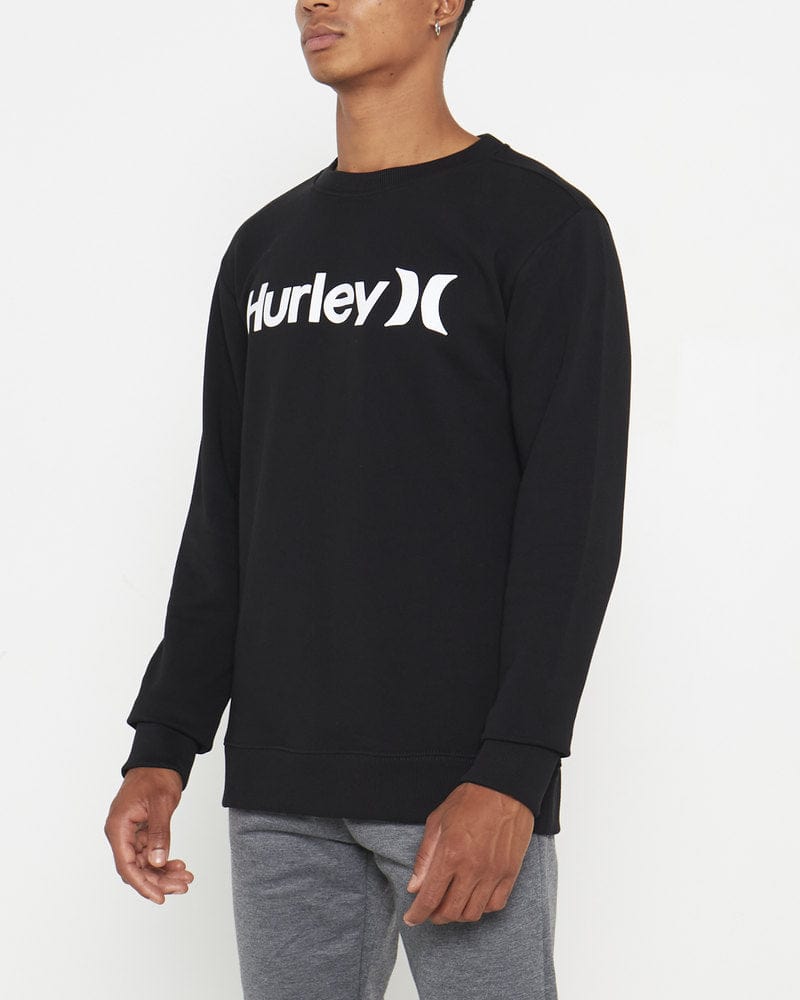 Hurley Sweater Hurley One & Only Crew Fleece Black (7633561780313)