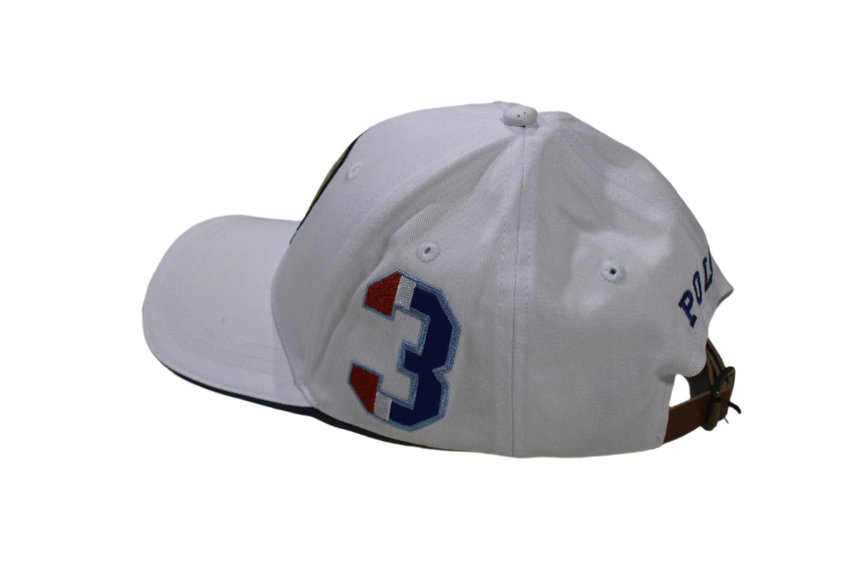Polo Caps Polo Men's 6 Panel White Crest Equestrian (7787130028121)