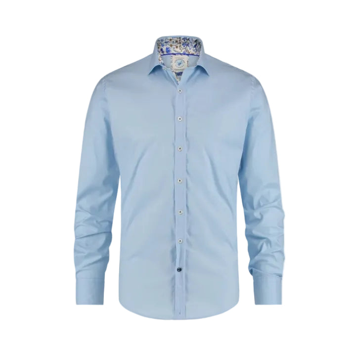 A Fish Named Fred Men's Shirt Powerstretch-Light Blue 99.0005