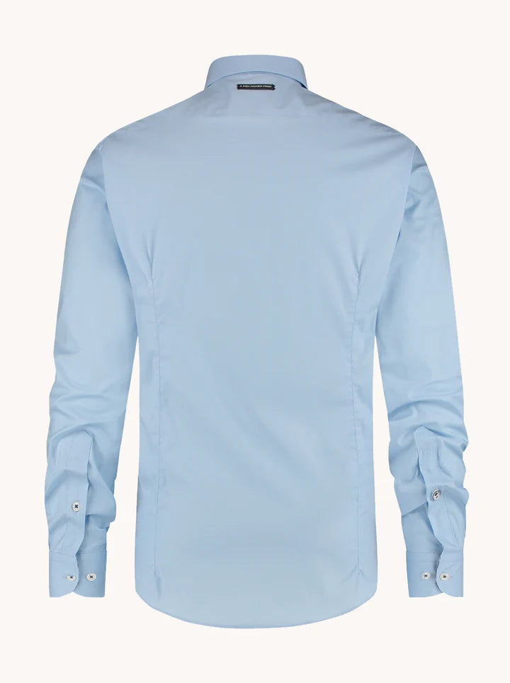 A Fish Named Fred Men's Shirt Powerstretch-Light Blue 99.0005