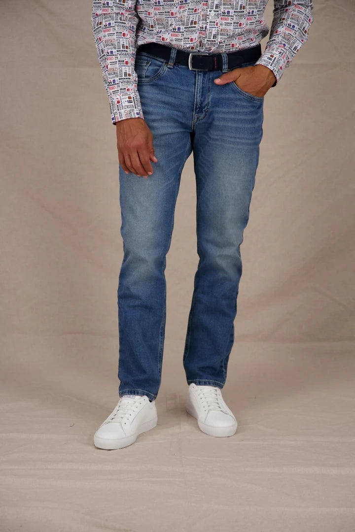 A Fish Named Fred Men's Jeans Marlin-Blue 99.2004