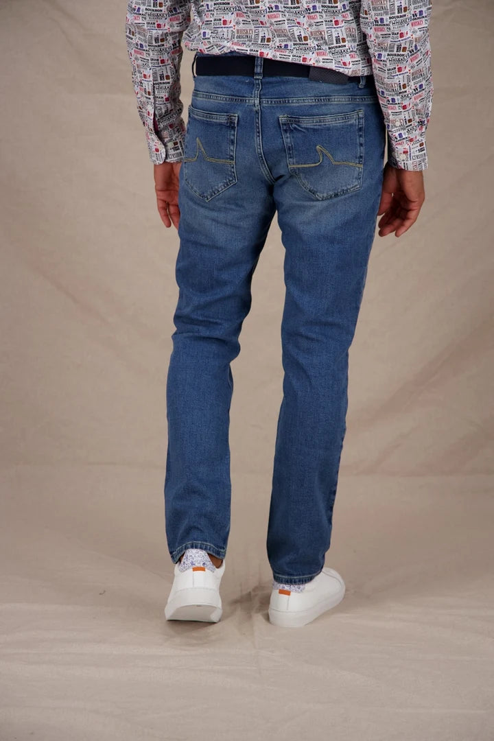 A Fish Named Fred Men's Jeans Marlin-Blue 99.2004