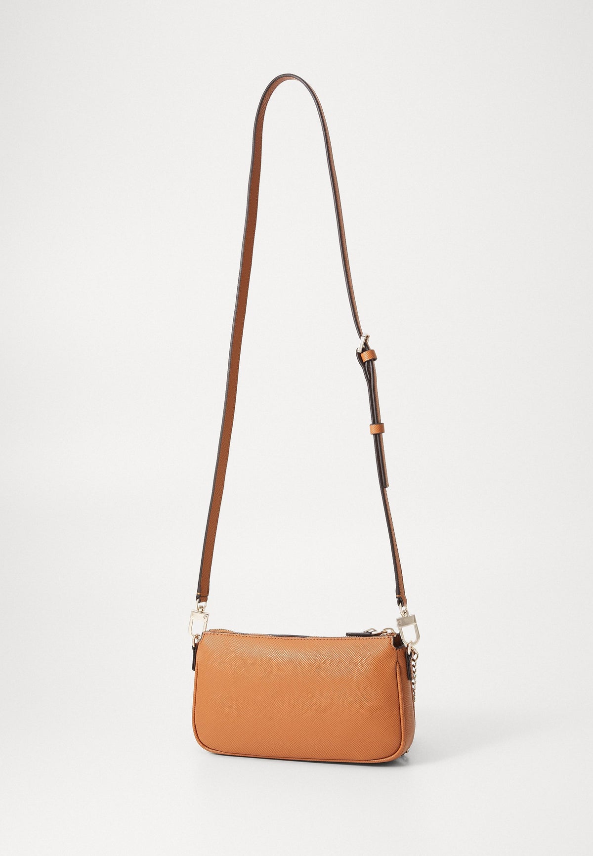 Guess Noelle II Mini Double Pouch Crossbody Light Cognac ZG967271