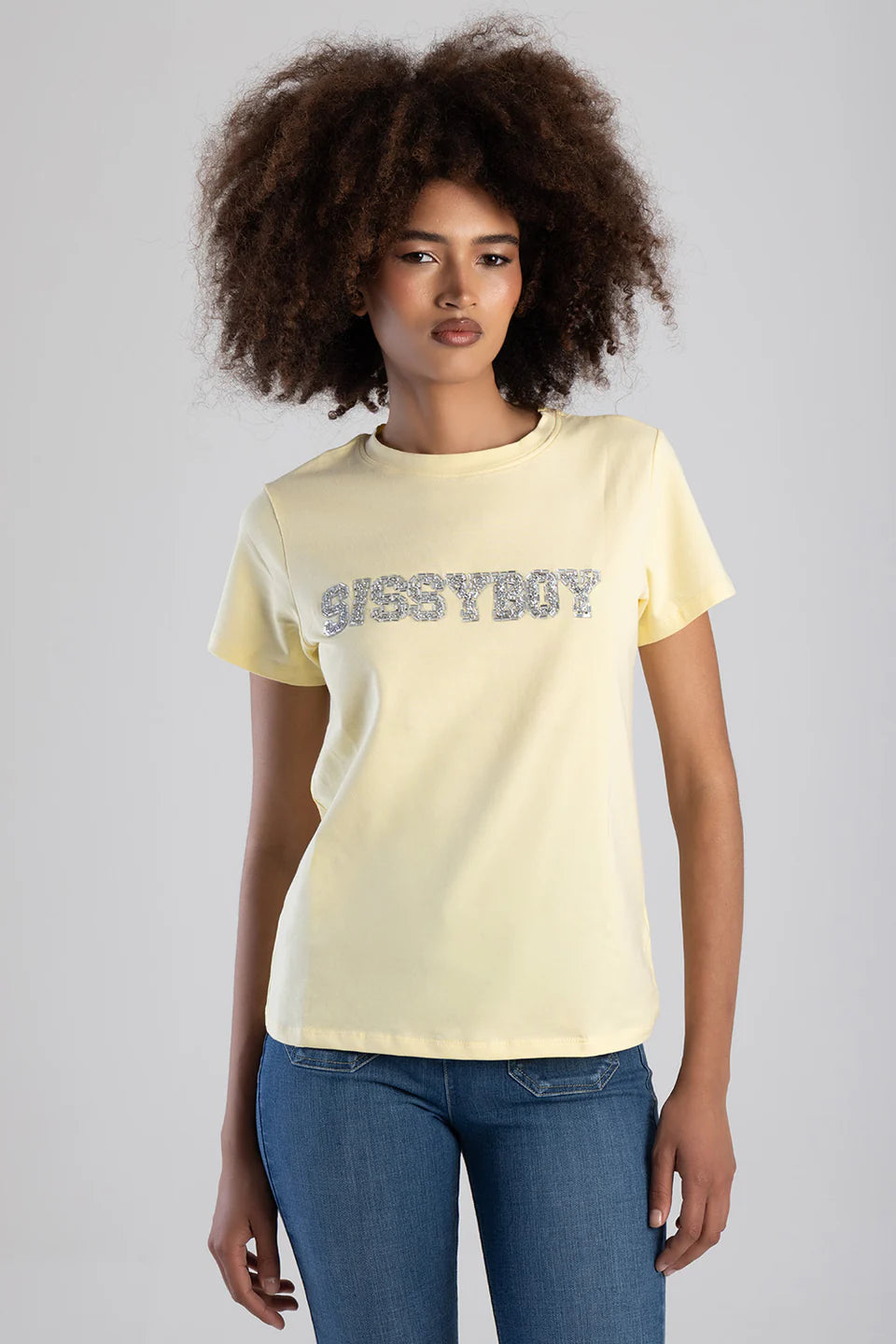 Sissy Boy Regular Fit Top Pale Yellow