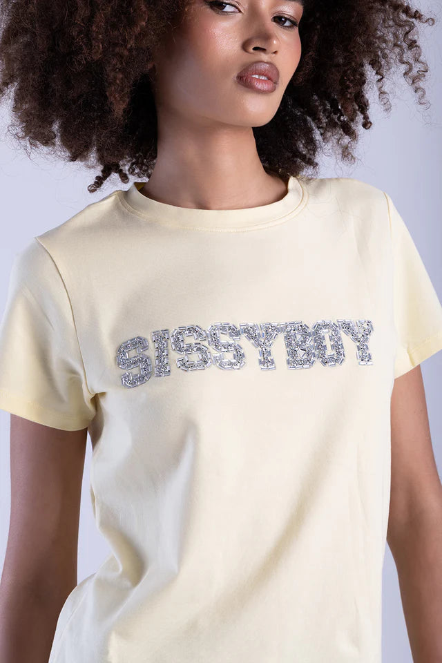Sissy Boy Regular Fit Top Pale Yellow