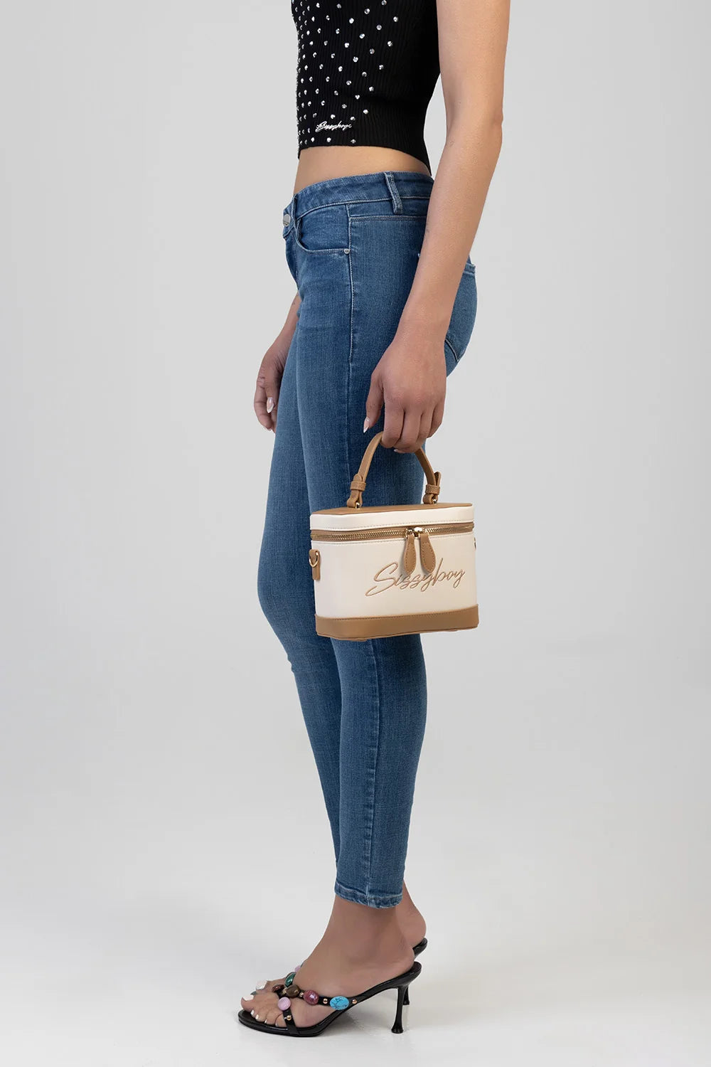 Sissy Boy Remi Mini Vanity Bag-Stone BG968