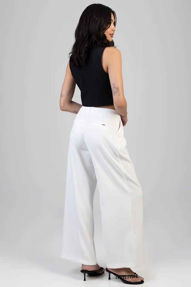 Sissy Boy Ladies Alice Wide Leg Trouser- Off White P33230/FB3932