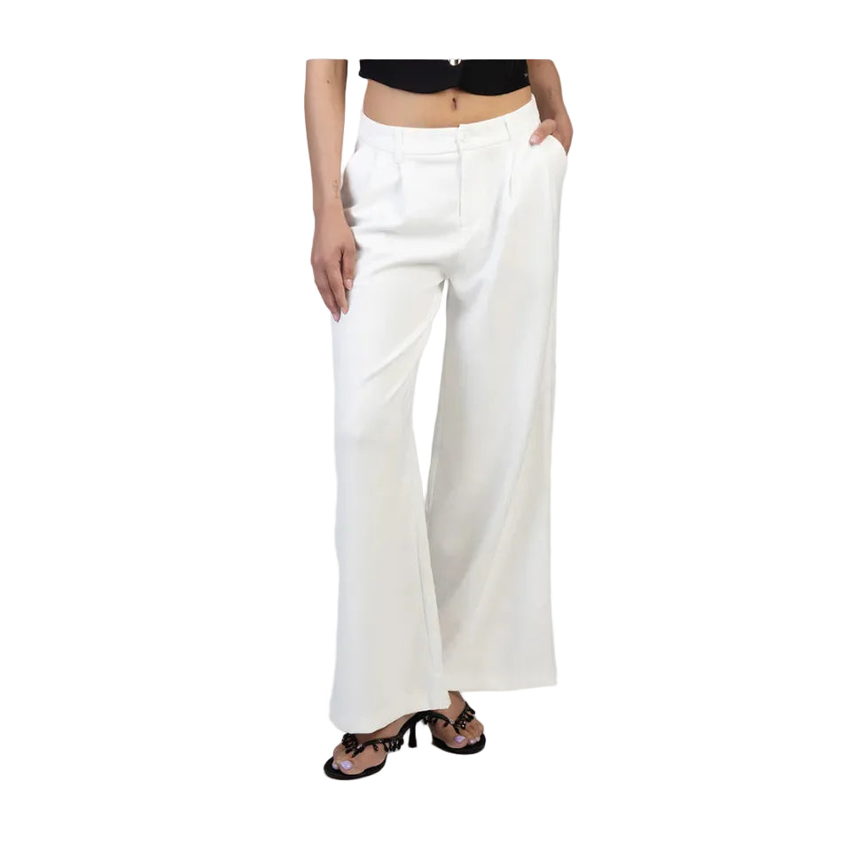 Sissy Boy Ladies Alice Wide Leg Trouser- Off White P33230/FB3932